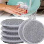 Double Side Cleaning Rags Reusable Dish Cleaner Towel Kitchen Supplies