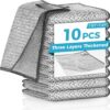 Forggon10 Pcs New Upgrade3-Layer metal Dish Cloth, No Scratches Multipurpose Wire Dishwashing Rag for Wet and Dry, Kitchen Cleaning Dish Rags, Sinks, Dishes, Stove