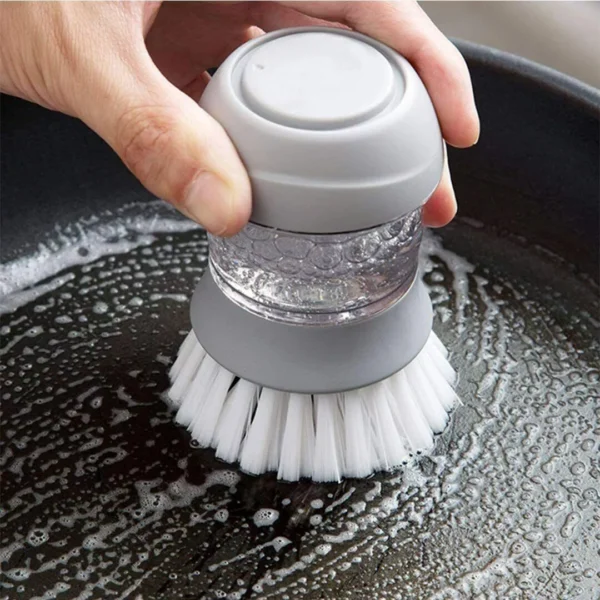 Washing Brush Dish Liquid Soap Kitchen Scrubber Cleaning Refill Dispenser Tools 2