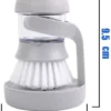 Washing Brush Dish Liquid Soap Kitchen Scrubber Cleaning Refill Dispenser Tools size