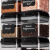 Product Description food storage containers with lids airtight food storage containers with lids spice storage container small spice jars, airtight food storage containers with lids for kitchen and pantry organization Previous page air tight pantry storage containers Spice Organizer, spice jars with label, spices container set Next page Stackable Design Leak-Proof Lid Space Saving BPA-Free Material Easy-Grip Pouring Corners plastic storage containers with lids airtight food storage containers spice containers airtight food storage container set, Shazo storage containers kitchen pantry Previous page airtight food storage containers with lids airtight pantry storage containers nut storage containers